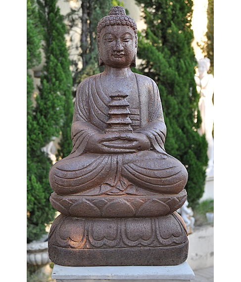 imagem de Escultura de Buda Templo 60cm - EF237