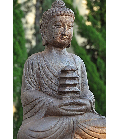 imagem de Escultura de Buda Templo 60cm - EF237