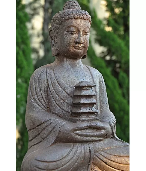 imagem de Escultura de Buda Templo 60cm - EF237