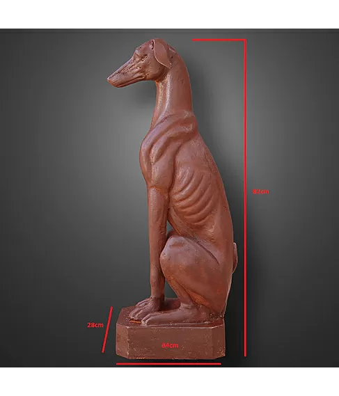 imagem de Escultura de Cachorro Galgo 82cm - VRF150
