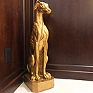 imagem do produto Escultura de Cachorro Galgo 82cm VRF150 Eleg�ncia e Movimento