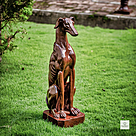 imagem do produto Escultura de Cachorro Galgo 82cm VRF150 Eleg�ncia e Movimento
