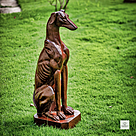 imagem do produto Escultura de Cachorro Galgo 82cm VRF150 Eleg�ncia e Movimento