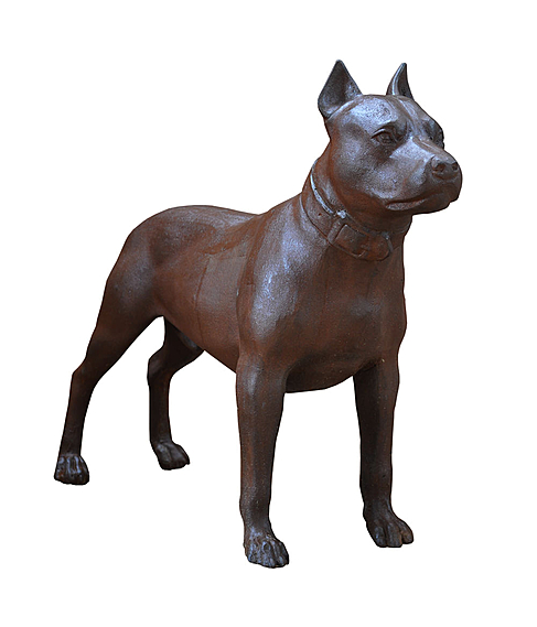 imagem de Escultura de Cachorro Pitbull 68cm - VRF248