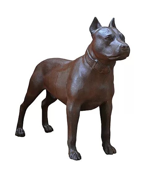 imagem de Escultura de Cachorro Pitbull 68cm - VRF248