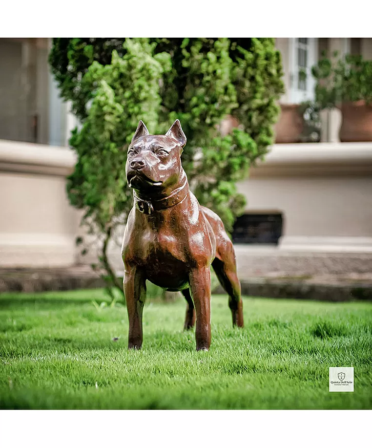 imagem do produto Escultura de Cachorro Pitbull 68cm VRF248 For�a e Personalidade