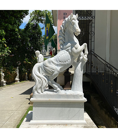 imagem de Escultura de Cavalo Rampante 235cm - EMP578