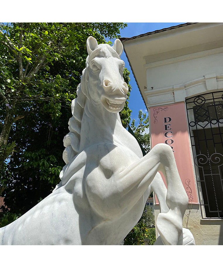 imagem do produto Escultura de Cavalo Rampante 235cm - EMP578