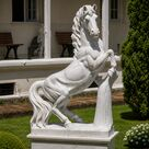 imagem do produto Escultura de Cavalo Rampante em M�rmore 235cm - EMP578 Destaque para Haras