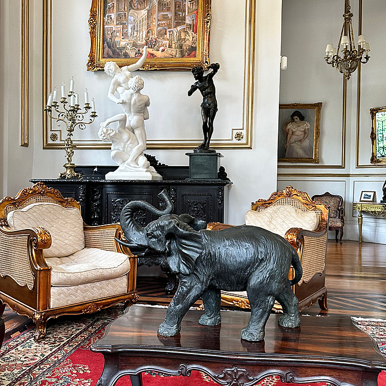 imagem do produto Escultura de Elefante em Bronze 45x62 EBZ557 For�a e Sofistica��o
