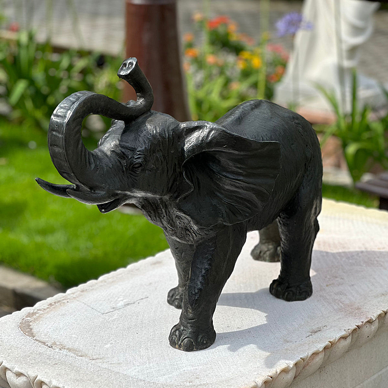 imagem do produto Escultura de Elefante em Bronze 45x62 EBZ557 For�a e Sofistica��o
