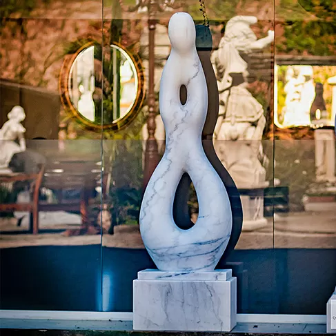 imagem de Escultura de Mármore Arco Nobre 170cm EMP721 Arte Escultórica de Luxo Quinta DellArte