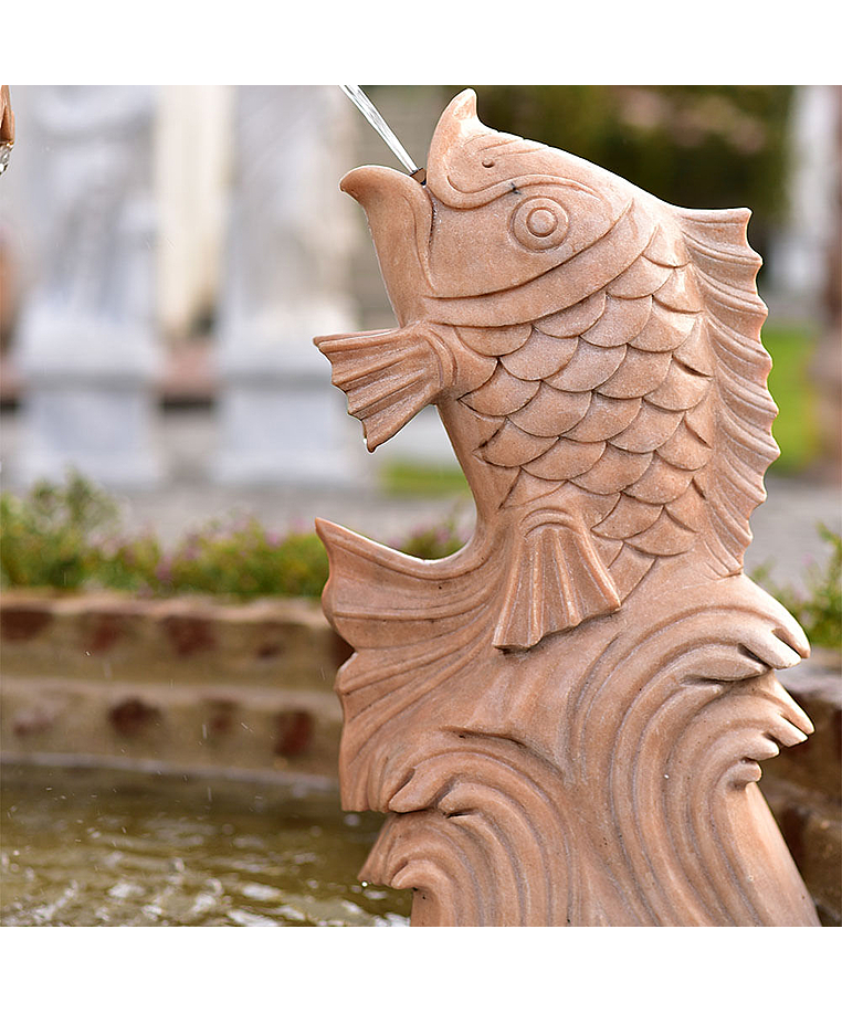 imagem do produto Escultura de Peixe Pequeno 80cm - FMP139 Elemento Decorativo para Jardins e Fontes