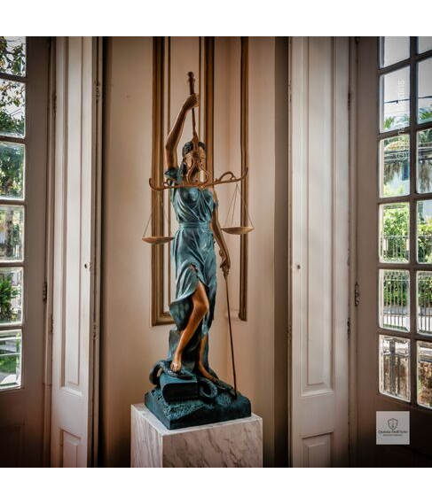imagem de Escultura Deusa da Justiça em Bronze 128cm - EBZ754