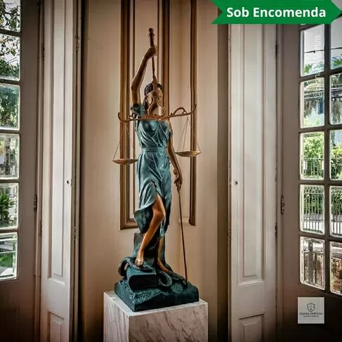 imagem de Escultura Deusa da Justiça em Bronze 128cm - EBZ754