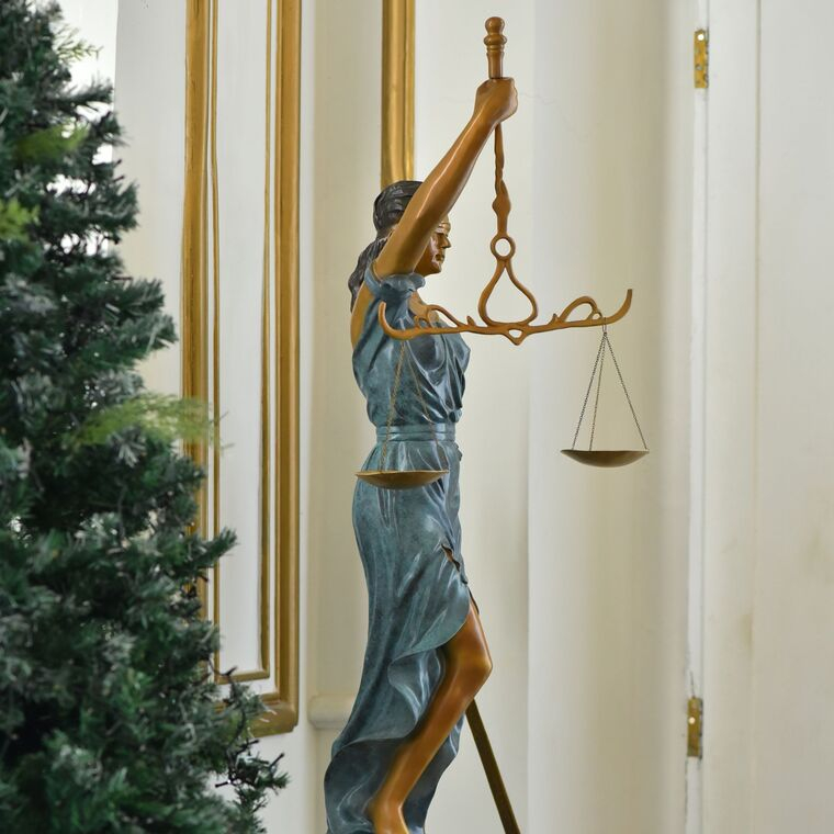 imagem do produto Escultura Deusa da Justi�a em Bronze 128cm - EBZ754