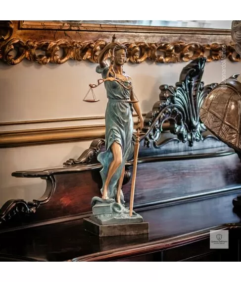 imagem de Escultura Deusa da Justiça em Bronze 72cm - EBZ759
