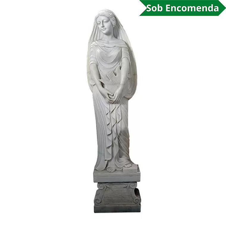 imagem do produto Escultura Deusa da Musica em M�rmore 175cm - EMP367 Eleg�ncia e Estilo para Jardins