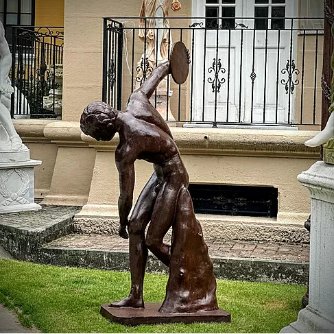 imagem de Escultura Discóbolo de Mirón Grande 177cm - EF137 Escultura Clássica Imponente 