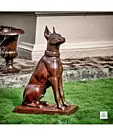 imagem do produto Escultura Dobermann Olhando para Direita 98cm VRF255D For�a e Eleg�ncia