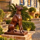 imagem do produto Escultura Dobermann Olhando para Direita 98cm VRF255D