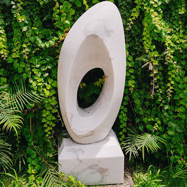imagem do produto Escultura Elo Eterno M�rmore Branco 100cm - EMP228 Eleg�ncia e Significado