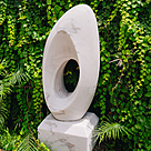 imagem do produto Escultura Elo Eterno M�rmore Branco 100cm - EMP228 Eleg�ncia e Significado