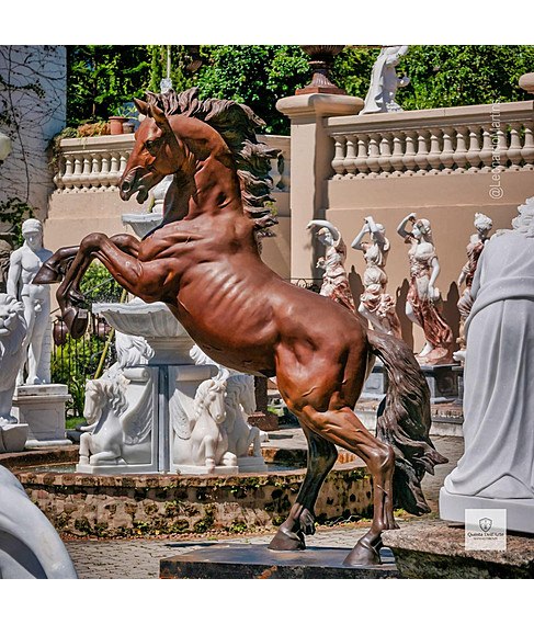 imagem de Escultura em Bronze Cavalo Bardigiano 300cm - VRBZ350