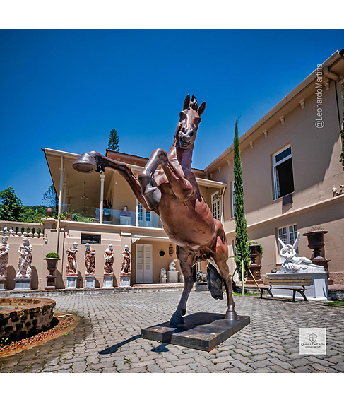 imagem de Escultura em Bronze Cavalo Bardigiano 300cm - VRBZ350