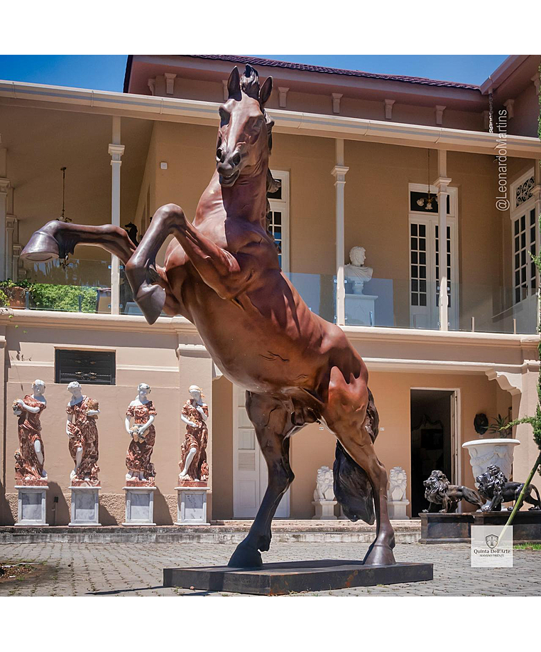 imagem do produto Escultura em Bronze Cavalo Bardigiano 300cm VRBZ350 Impon�ncia Monumental