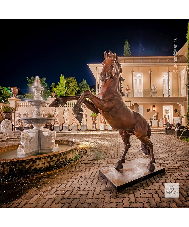 imagem do produto Escultura em Bronze Cavalo Bardigiano 300cm VRBZ350 Impon�ncia Monumental