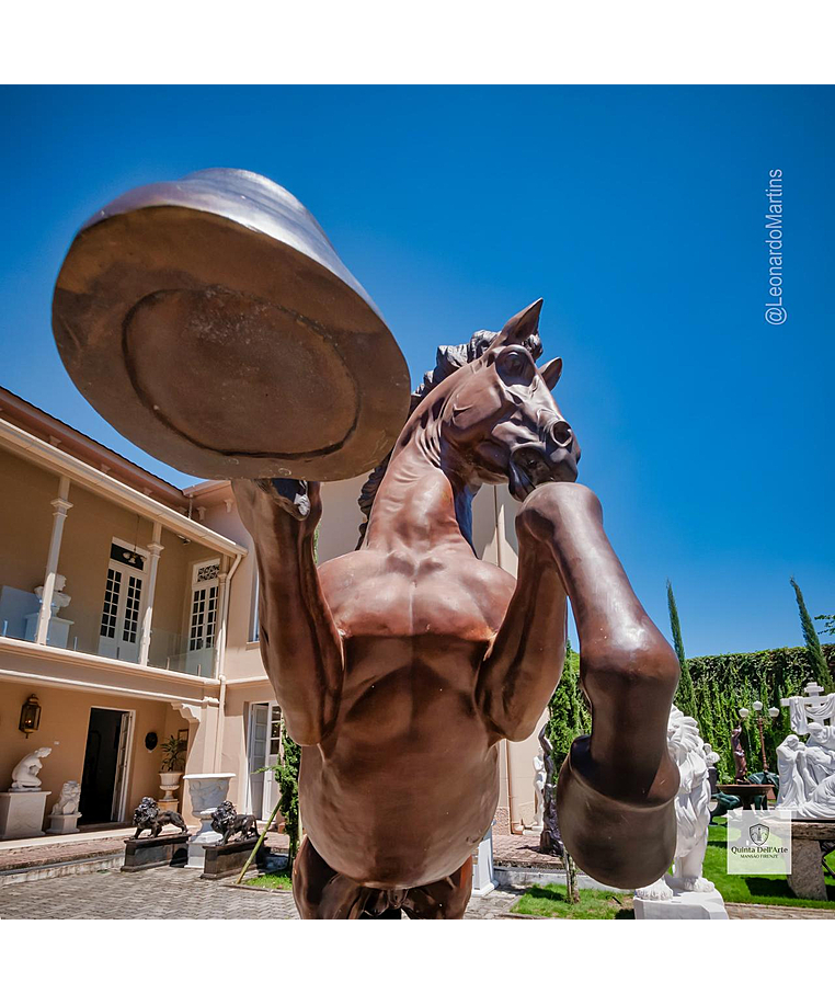 imagem do produto Escultura em Bronze Cavalo Bardigiano 300cm VRBZ350 Impon�ncia Monumental