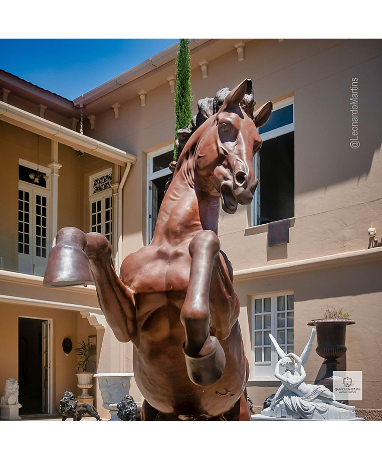 imagem do produto Escultura em Bronze Cavalo Bardigiano 300cm VRBZ350 Impon�ncia Monumental