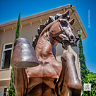 imagem do produto Escultura em Bronze Cavalo Bardigiano 300cm VRBZ350 Impon�ncia Monumental