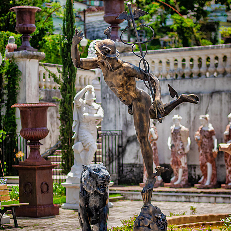 imagem do produto Escultura em Bronze Merc�rio 264cm - EBZ549 Obra Exclusiva