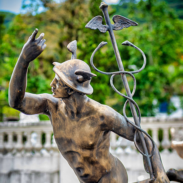 imagem do produto Escultura em Bronze Merc�rio 264cm - EBZ549 Obra Exclusiva