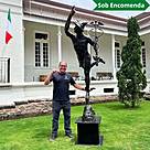 imagem do produto Escultura em Bronze Merc�rio 264cm - EBZ549 Obra Exclusiva