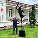 imagem do produto Escultura em Bronze Merc�rio 264cm - EBZ549 Obra Exclusiva