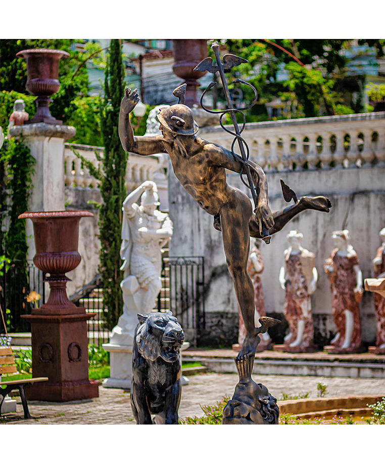 imagem do produto Escultura em Bronze Merc�rio 264cm - EBZ549