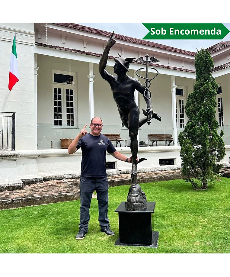imagem do produto Escultura em Bronze Merc�rio 264cm - EBZ549