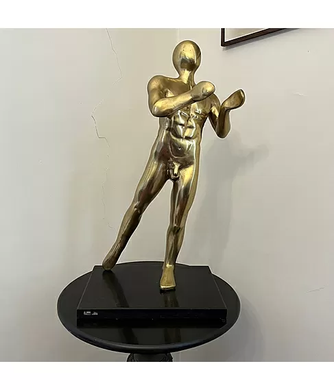imagem de Escultura em Bronze O Contato 70cm - ANT037