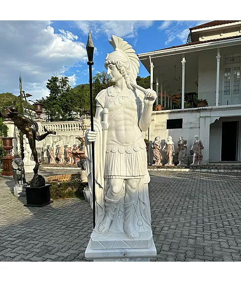 imagem de Escultura em Mármore Centurione 230cm com base - EMP563