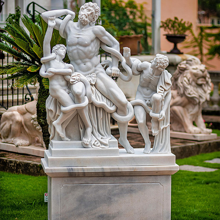 imagem do produto Escultura em M�rmore Laocoonte e Filhos 184cm - EMP565