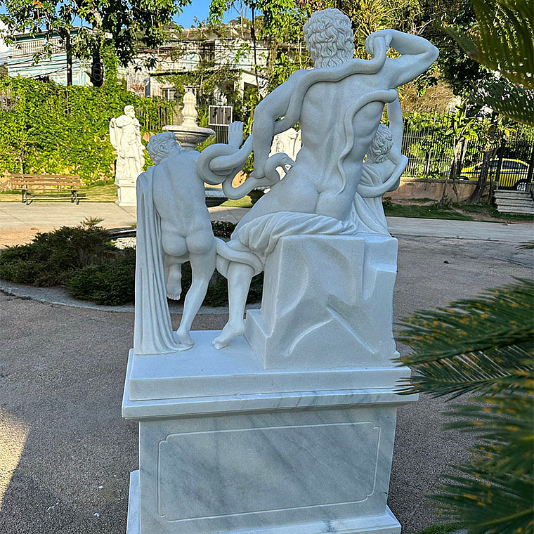 imagem do produto Escultura em M�rmore Laocoonte e Filhos 184cm - EMP565