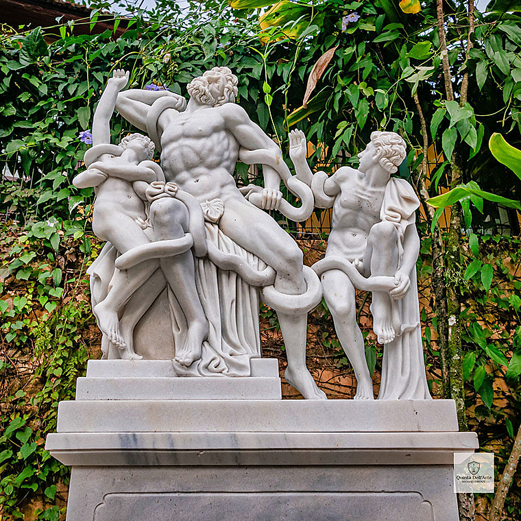 imagem do produto Escultura em M�rmore Laocoonte e Seus Filhos 184cm com Base - EMP565 Cl�ssica
