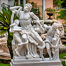 imagem do produto Escultura em M�rmore Laocoonte e Seus Filhos 184cm com Base - EMP565 Cl�ssica