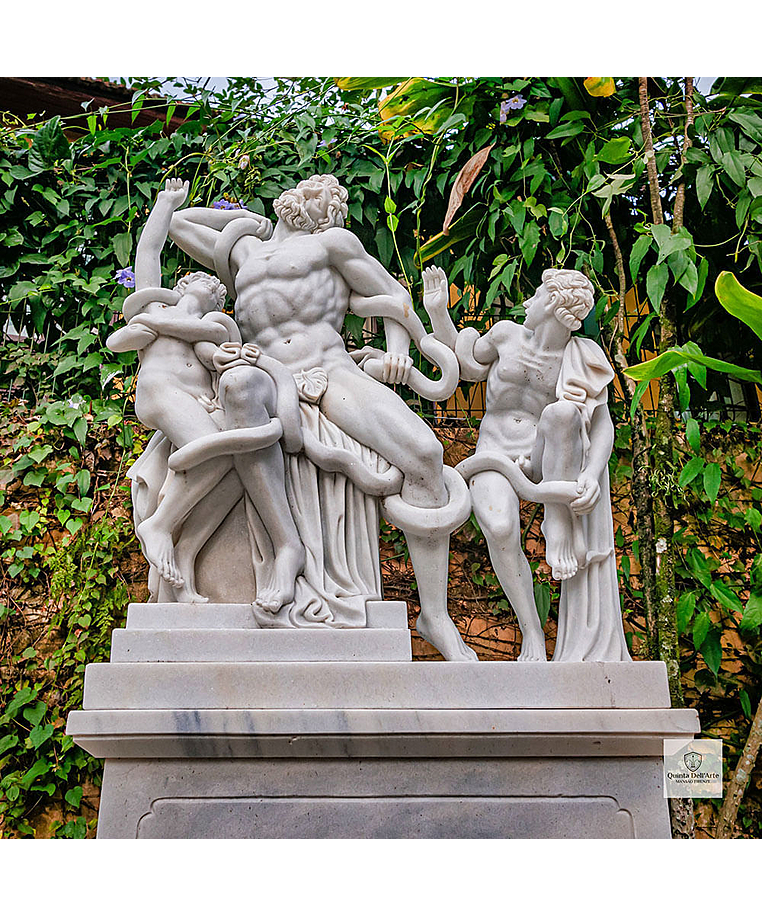 imagem do produto Escultura em M�rmore Laocoonte e Seus Filhos 184cm com Base - EMP565
