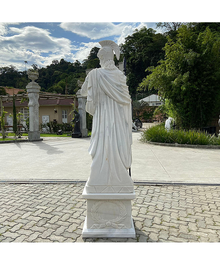 imagem do produto Escultura em M�rmore Minerva 230cm com Base - EMP562