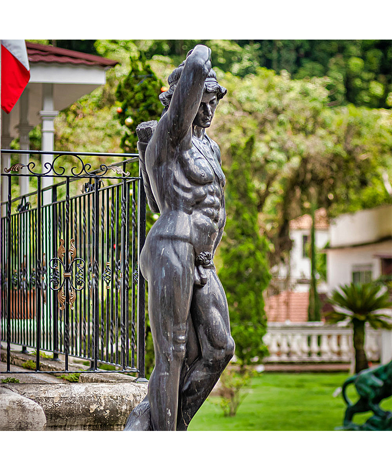 imagem do produto Escultura em M�rmore Preto Apollo Vencendo 230cm - EMP561