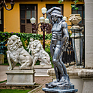 imagem do produto Escultura em M�rmore Preto Apollo Vencendo 230cm - EMP561